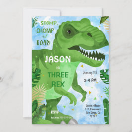 Invitación Dejar de elegir su fiesta de cumpleaños de los din