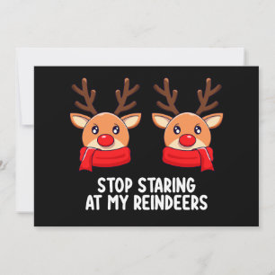 Invitación Dejar De Mirar A Mis Navidades De Renos De Fiesta