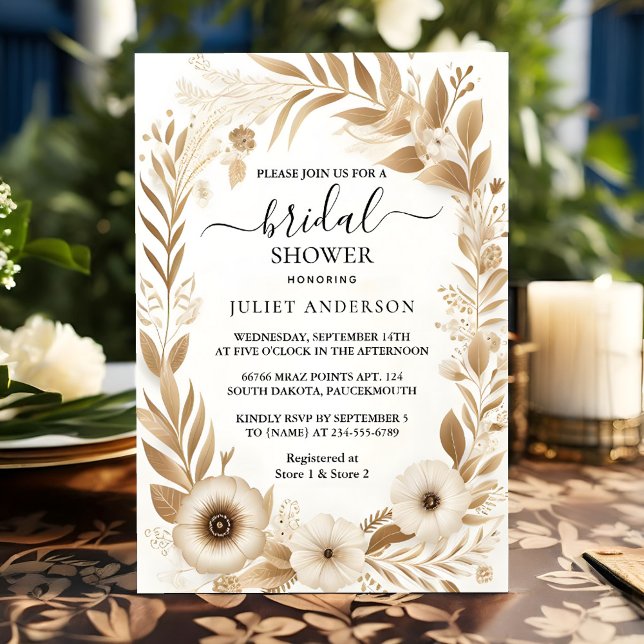 Invitación Dejar que el café italiano Sorrento Casual Bridal  (Subido por el creador)
