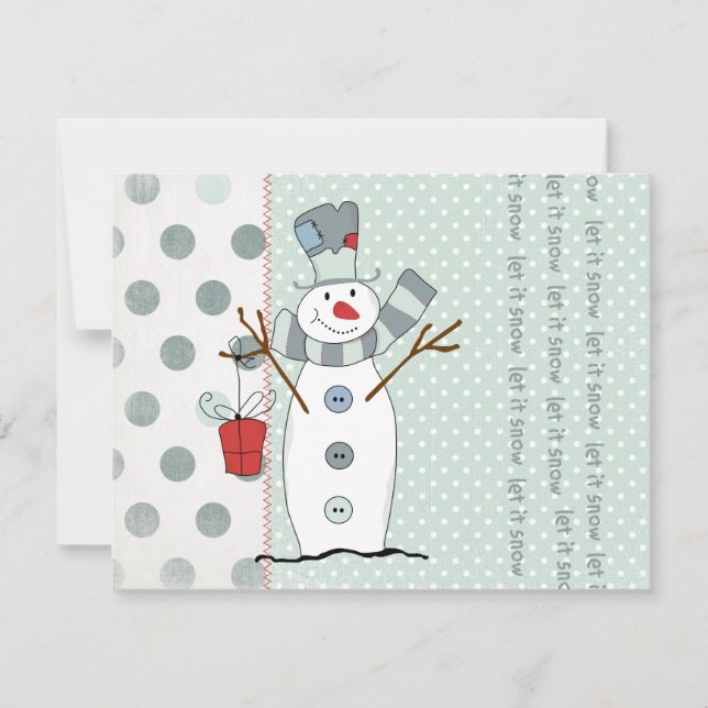 Invitación Dejar que nieve invite (Anverso)