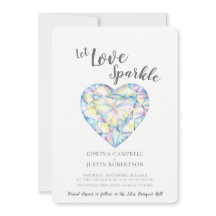 Dejemos amar la acuarela de diamantes brillante