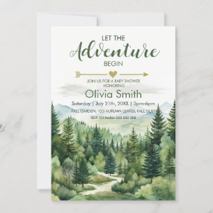 Invitación Dejemos que la aventura comience el Baby Shower de