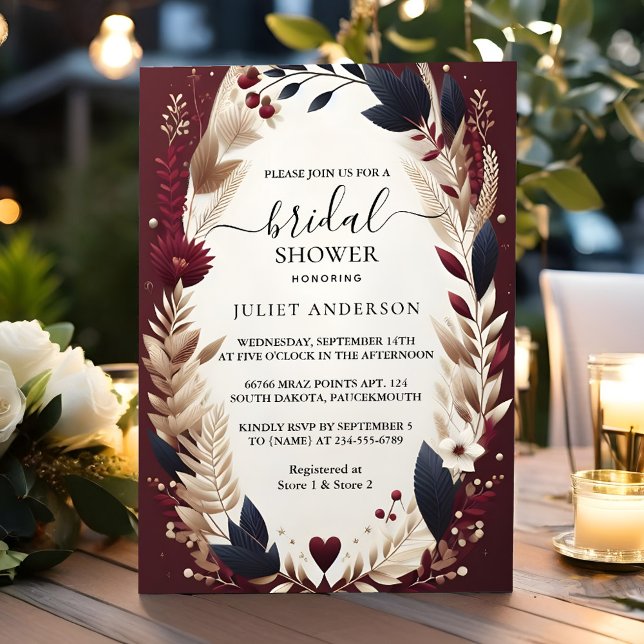 Invitación Dejemos que maroon caiga tradicionalmente la ducha (Subido por el creador)