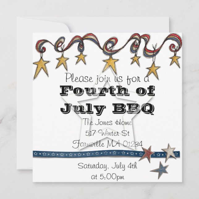 Invitación del 4 de julio (Anverso)