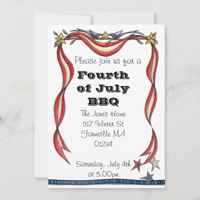 Invitación del 4 de julio (Anverso)