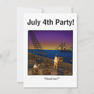 Invitación del 4 de julio a la fiesta