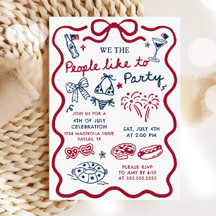Invitación del 4 de julio Nosotros el pueblo nos g
