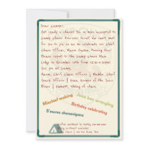 Invitación del 4to Cumpleaños de Camp Chaos: Por S