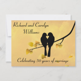 Invitación del 50º Aniversario de Pájaros del Amor