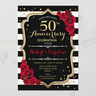 Invitación del 50º Aniversario de Rayas Blancas y 