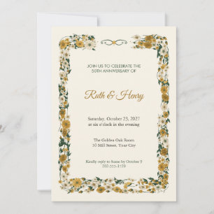 Invitación del 50º Aniversario Jubilee Curlicue