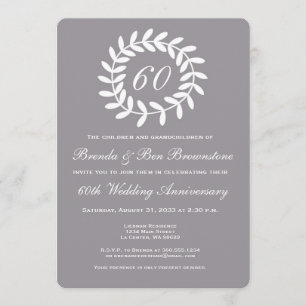 Invitación del 60º Aniversario de Plata - Laurel