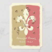 Invitación del acontecimiento de la flor de lis