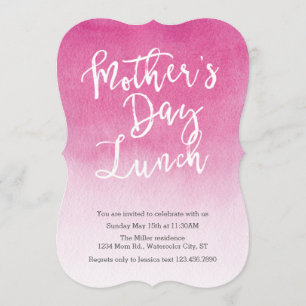 Invitación del almuerzo del día de madre de la