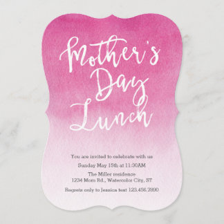 Invitación del almuerzo del día de madre de la