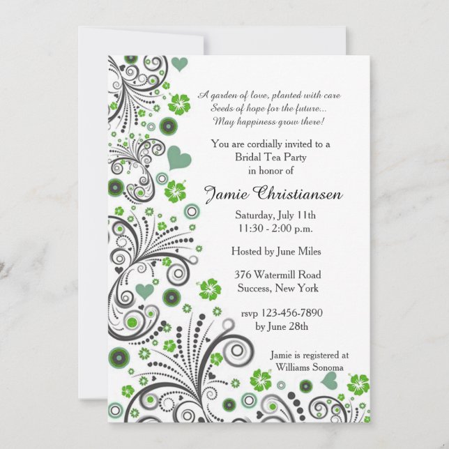 Invitación del amor de la primavera (Anverso)