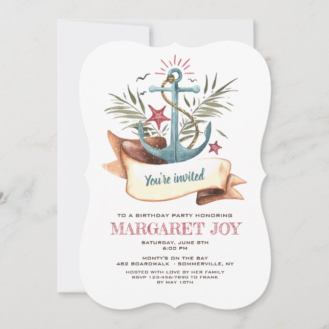 Invitación del anclaje azul (Anverso)