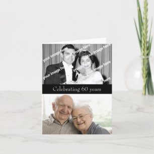 Invitación del aniversario del diamante del pasado