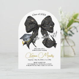 Invitación del Arco de Graduación de Black Bow Mod