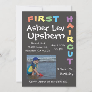 Invitación del arcoiris Upsherin Upsherin