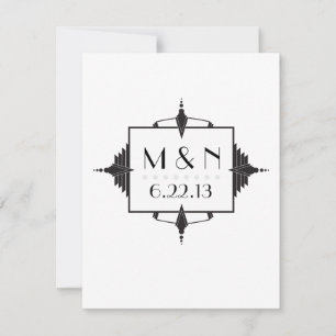 Invitación del art déco