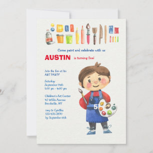 Invitación del artista del niño