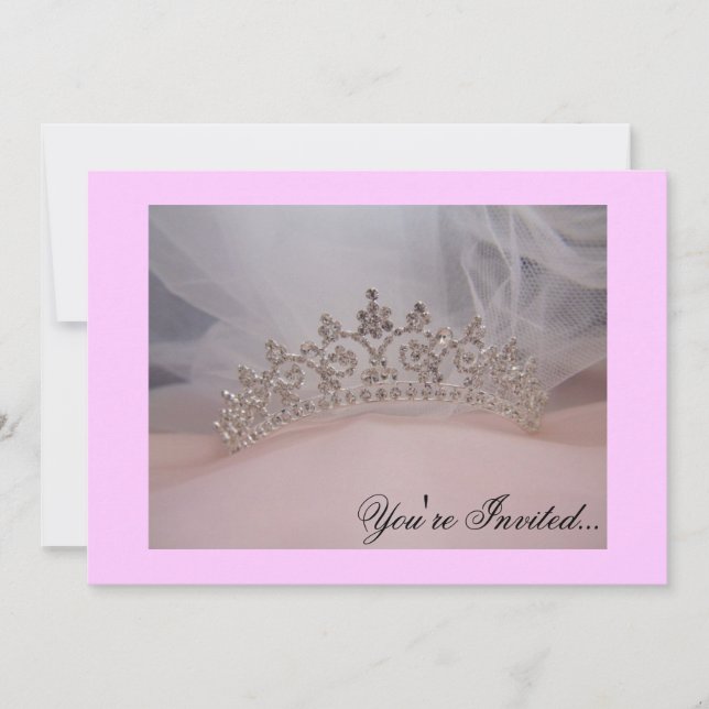 Invitación del B-día de Quinceanera/ (Anverso)