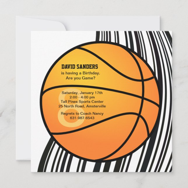 Invitación del baloncesto (Anverso)