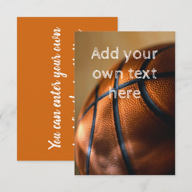 Invitación del baloncesto (Anverso / Reverso)