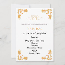 INVITACIÓN DEL BAPTISMO CRISTIANO