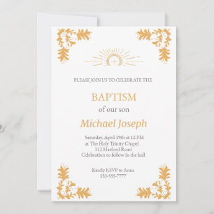 INVITACIÓN DEL BAPTISMO CRISTIANO