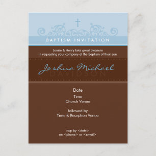 INVITACIÓN DEL BAPTISMO :: elegante 3