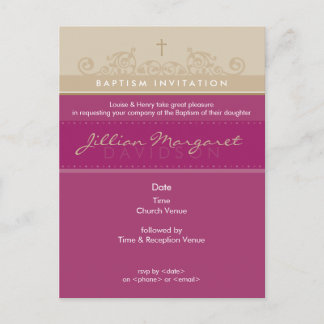 INVITACIÓN DEL BAPTISMO :: elegante 4