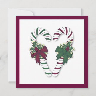 Invitación del bastón de caramelo del navidad