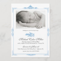 Invitación del bautismo del bebé