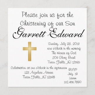 Invitación del bautizo