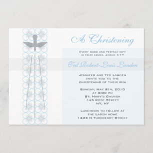 Invitación del bautizo del muchacho