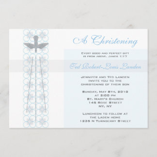 Invitación del bautizo del muchacho