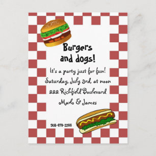 invitación del Bbq
