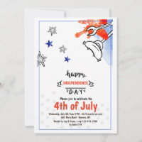 Invitación del Bbq 2 del Día de la Independencia