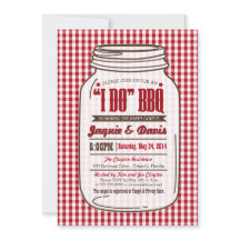 Invitación del Bbq de la ducha de los pares en