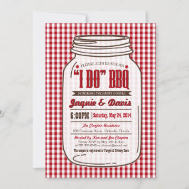 Invitación del Bbq de la ducha de los pares en