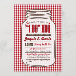 Invitación del Bbq de la ducha de los pares en