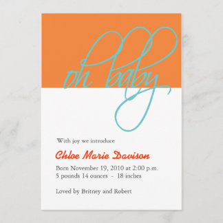 Invitación del bebé