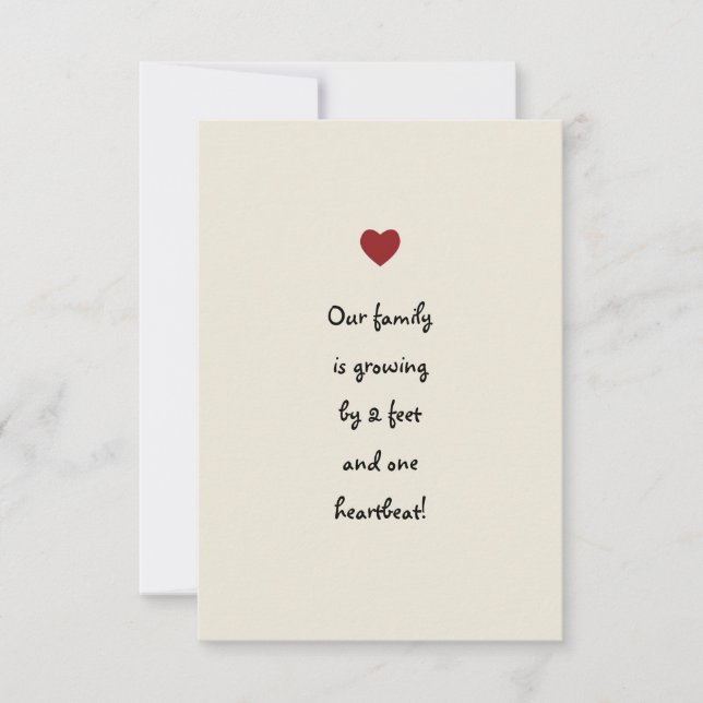 Invitación del bebé (Anverso)