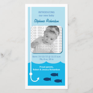 Invitación del bebé de la pesca de la marea baja