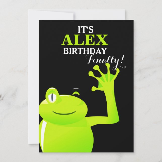 Invitación del bebé del día de salto del año (Anverso)