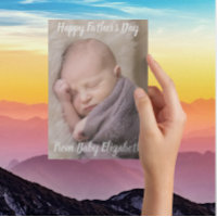 Invitación del bebé del Día del Padre Feliz