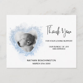 *~* Invitación del bebé - Gracias postal del coraz