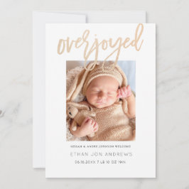 Invitación del bebé - Guión del purpurina dorado s